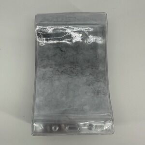 Fushing Pack Clear Plastic Vertical Badge Name Tag Card Holders (XXL) 4x6